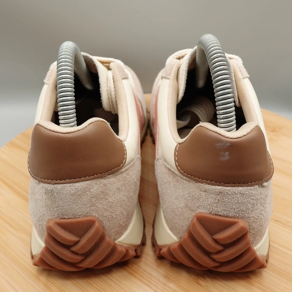 Somiliss Womens Necap Revela Suede/Leather Cream Pink Athletic Shoes US Size 7.5 - Picture 5 of 12